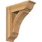 Ekena Millwork Thorton Traditional Rough Sawn Bracket w/ Offset Brace, Western Red Cedar, 8"W x 24"D x 28"H BKT0806X24X28THR01RWR - alternate 1